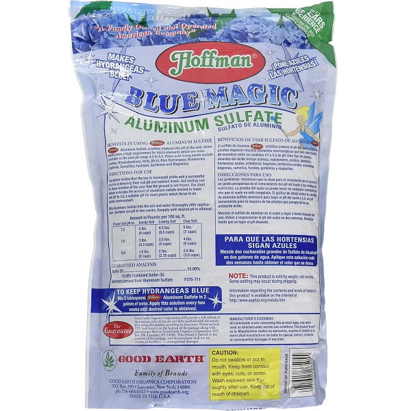 Aluminum Sulfate Soil Acidifier - Blue Magic, 4lb.