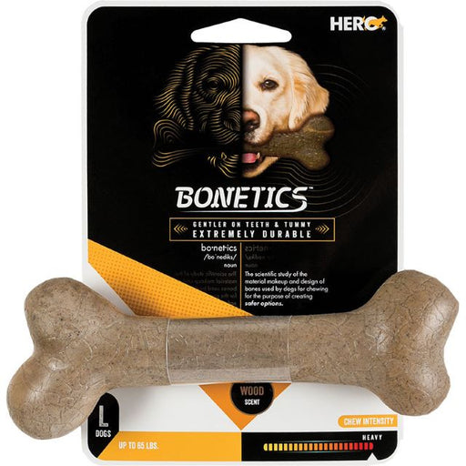 Bonetics Femur Bone Dog Chew Toy, Large Wood