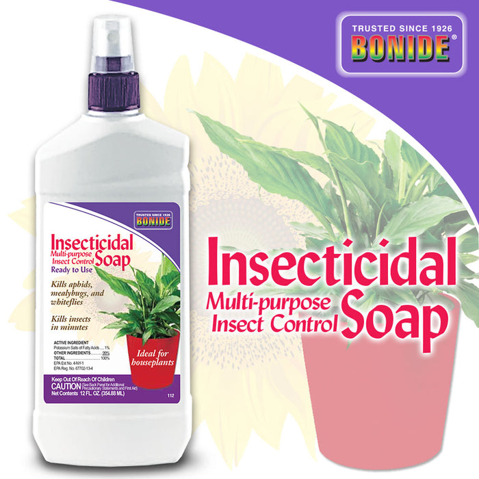 Bonide Insecticidal Soap Houseplant Spray Ready-To-Use 12 oz