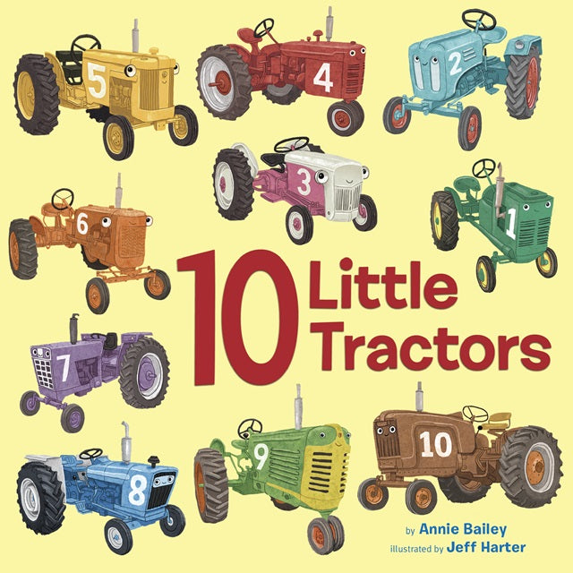 10 Little Tractors Board Book