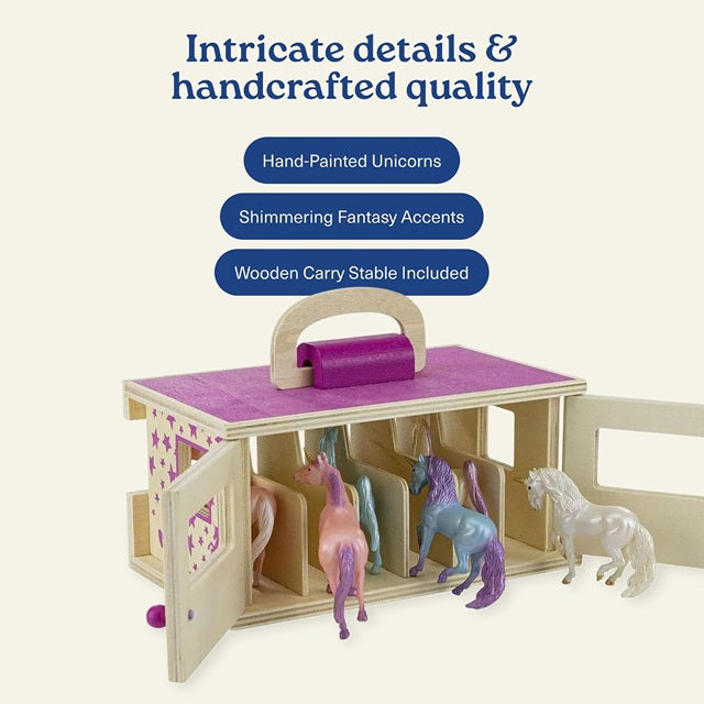Breyer Unicorn Magic Wooden Carry Stable
