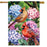 Perched Cardinals & Hydrangeas House Flag