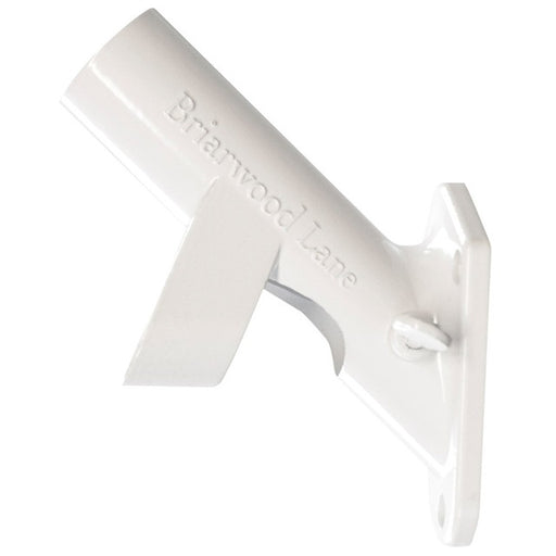 2-Position Aluminum House Flag Bracket, White Finish