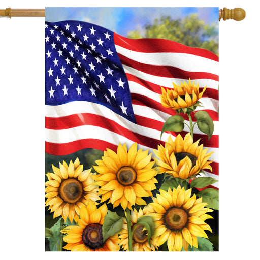 American Sunflowers House Flag