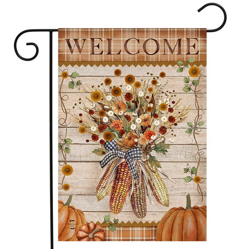 Autumn Corn Garden Flag