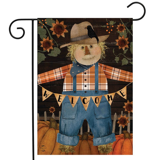 Primitive Scarecrow Garden Flag