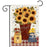 Farmers Market Floral Garden Flag