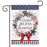 American Wreath Rustic Garden Flag