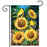 Goldfinch Gathering Sunflower Garden Flag