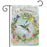 Hummingbird Wreath Welcome Garden Flag