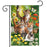 Kittens in Garden Garden Flag