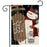 Snowman and Sled Primitive Winter Garden Flag