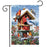 Winter Birdhouse Gathering Garden Flag