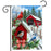 Holiday Birds and Bridge Garden Flag