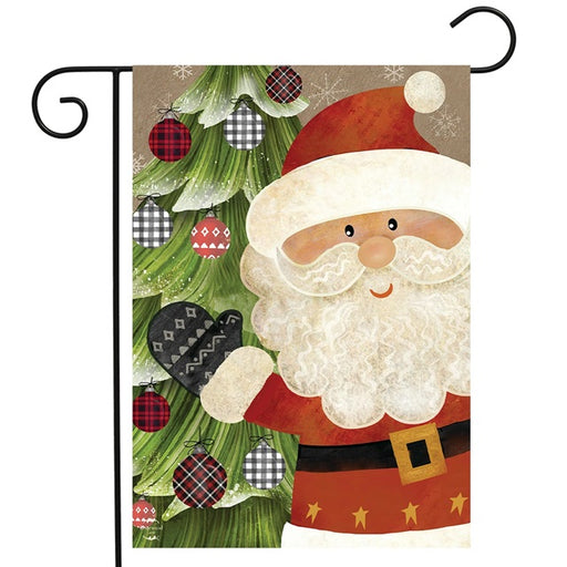 Jolly Welcome Santa Garden Flag
