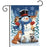 Snowman Winter Critters Garden Flag