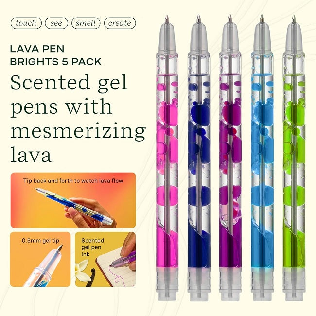 Lifelines Scented Lava Pens, 5-pack Brights