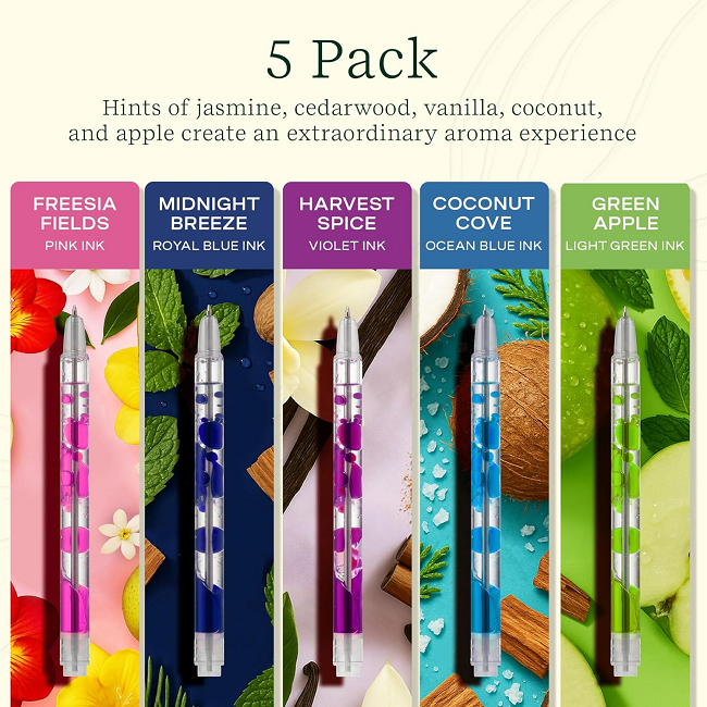 Lifelines Scented Lava Pens, 5-pack Brights