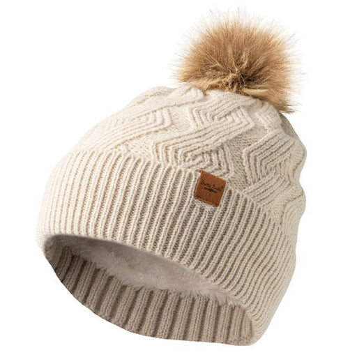 Britt's Knits Women's Mainstay Lined Pom Hat, Oat