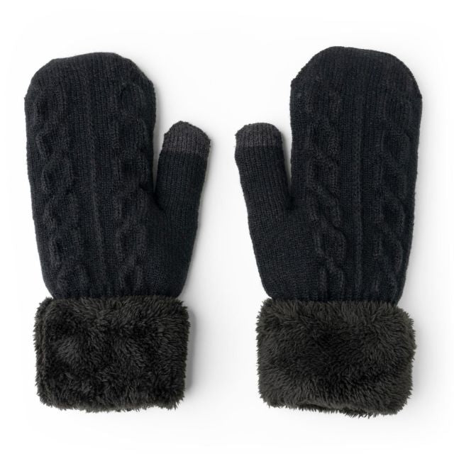 Britt’s Knits Women's Originals Knit Mittens, Black