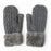 Britt’s Knits Women's Originals Knit Mittens, Heathered Gray