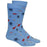 Men's Que (Barbeque) Socks, Della Blue