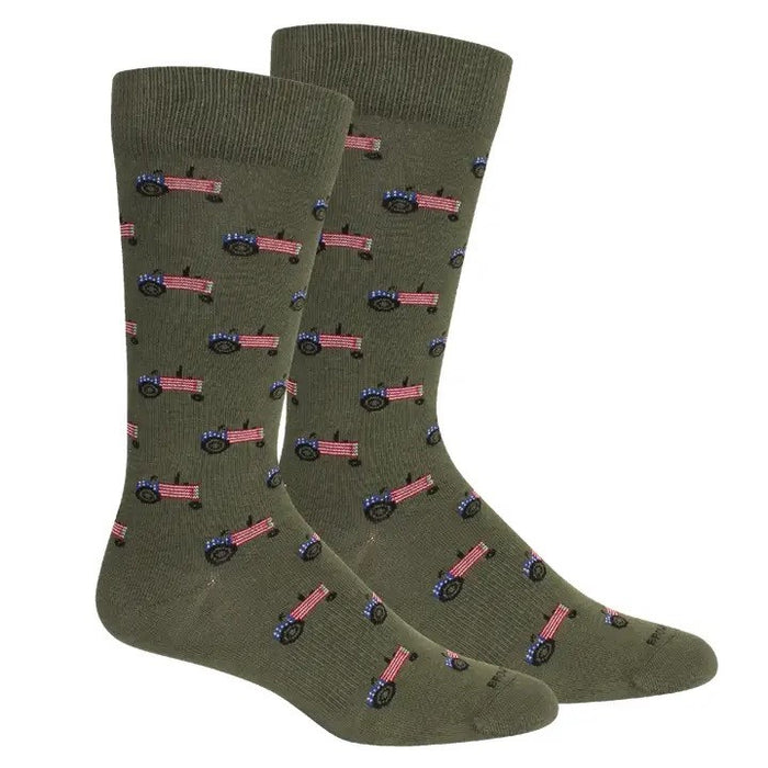 Men's Farm America Socks, Sage Green