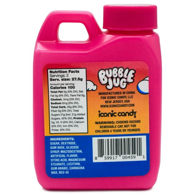 Bubble Jug Tropical Fruit 1.94 oz Powdered Bubble Gum