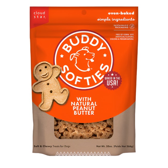 Buddy Softies Soft & Chewy Peanut Butter 6OZ
