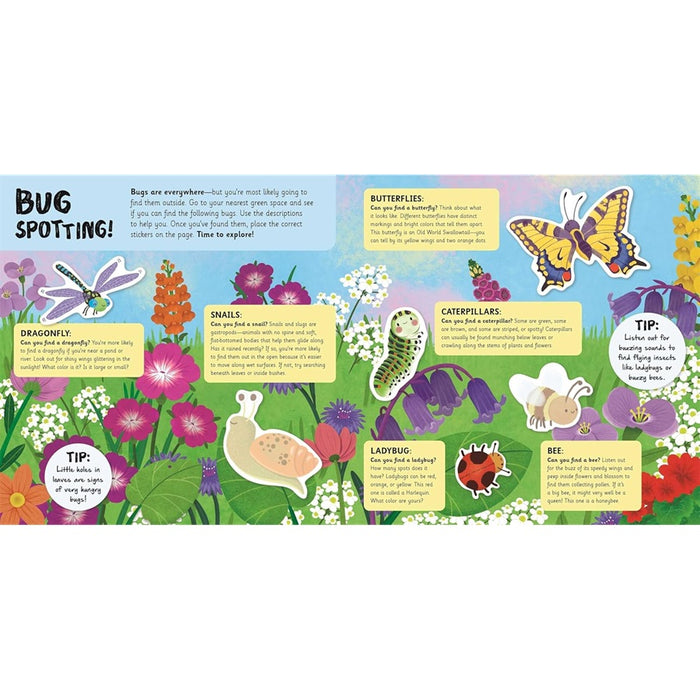Bugs and Nature: A Sticker and Activity Book for Curious Little Explorers