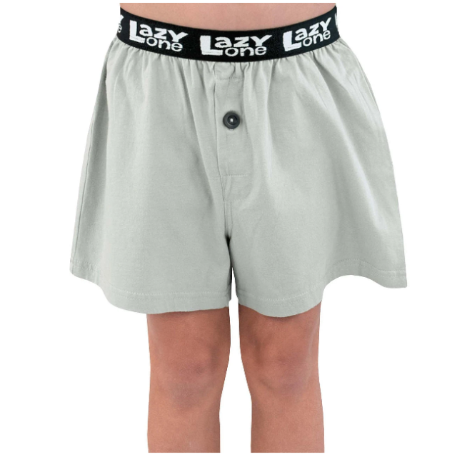 LazyOne Silent Butt Deadly Snake Grey Kid Boxer