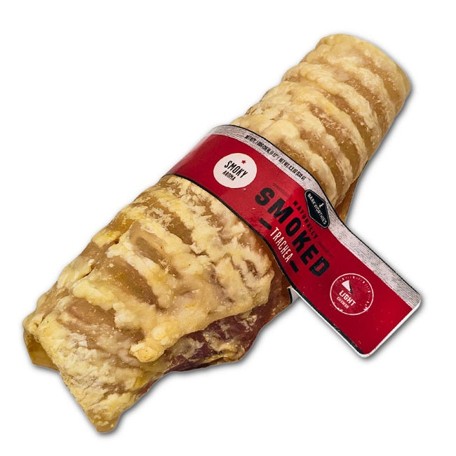 Barkworthies Naturally Smoked Beef Trachea Dog Treat, 6" - Individual