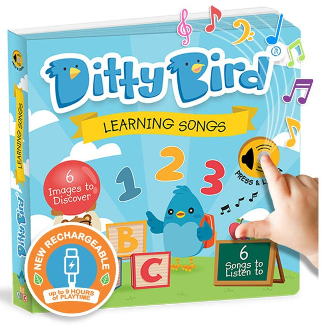 Ditty Bird Learning Songs Sound Book | USB-C Rechargeable