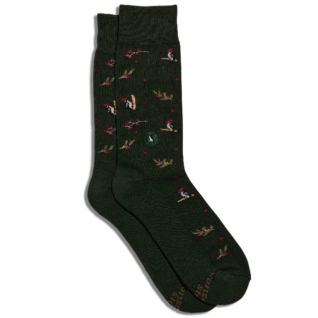 Socks that Protect Woodpeckers