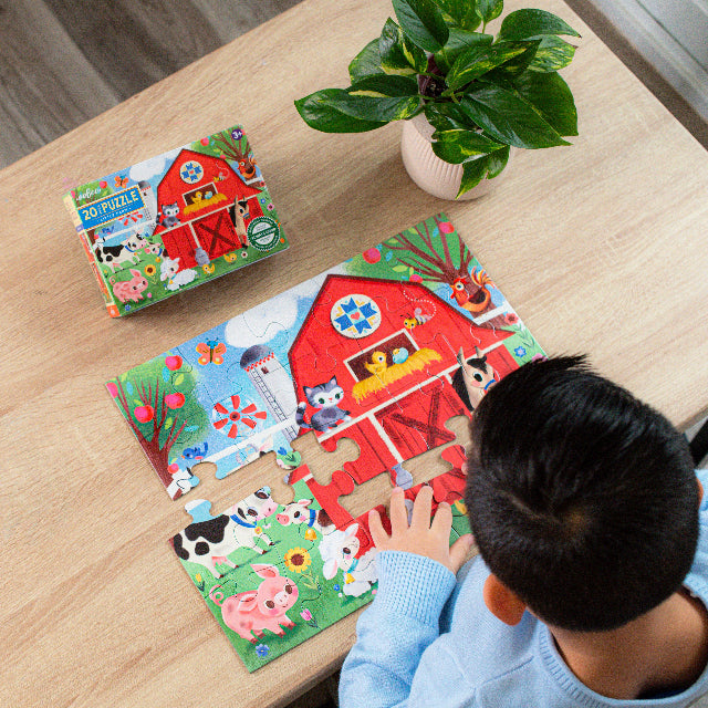 eeBoo Little Farm 20 Piece Puzzle