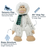 Tall Tails Yeti with Scarf Rope Body Dog Toy