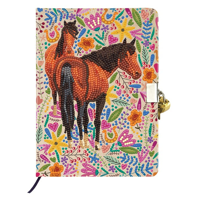 Crystal Art Secret Diary Kit: Horse Love