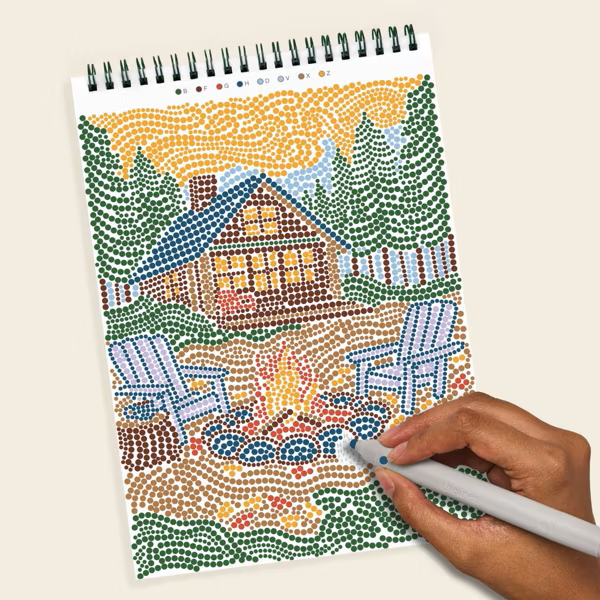 Lifelines FlowArt® Dot-By-Letter Cabin Getaway