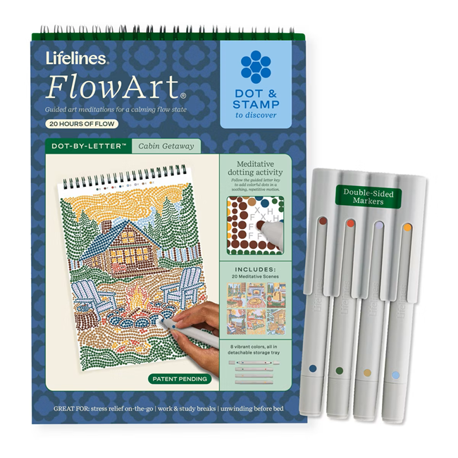 Lifelines FlowArt® Dot-By-Letter Cabin Getaway