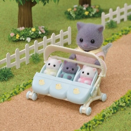 Calico Critters Triplets Stroller