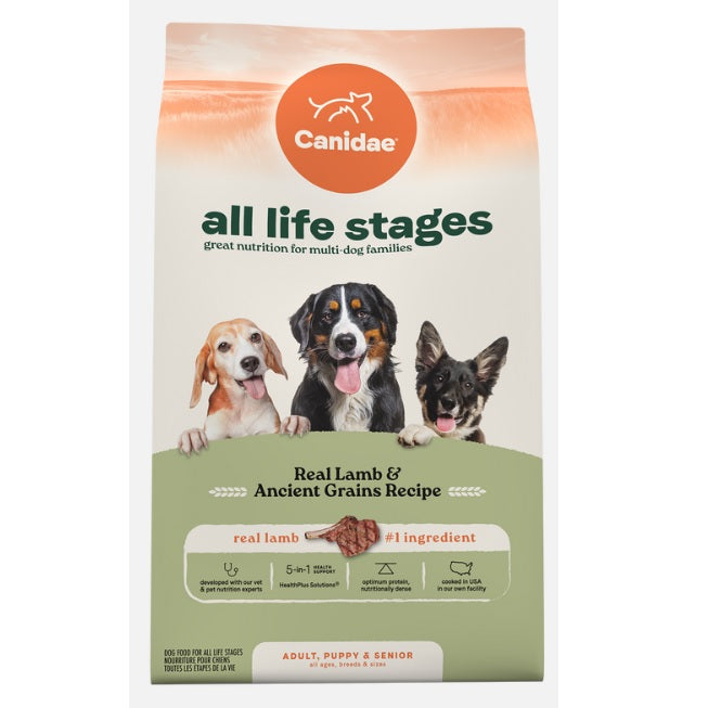 Canidae All Life Stages Dry Dog Food Real Lamb & Ancient Grains Recipe , 27lb