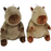 Multipet Plush Jumbo Capybara Dog Toy, Assorted