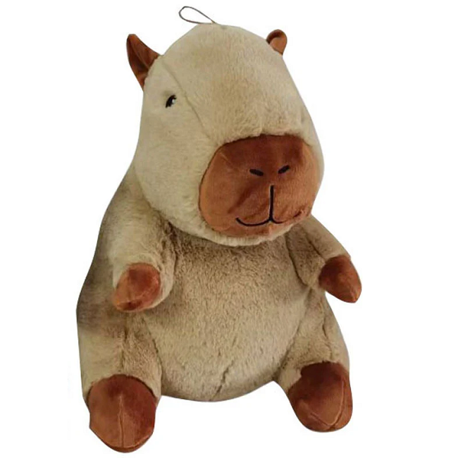 Multipet Plush Jumbo Capybara Dog Toy, Assorted