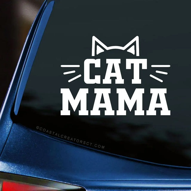 Car Window Decal, Cat Mama