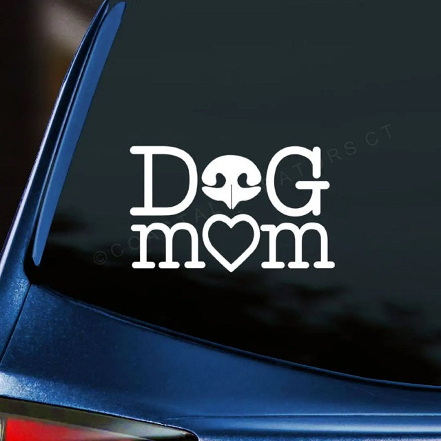 Car Window Decal, Dog Mom Nose