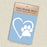 Car Window Decal, Heart with Paw Print