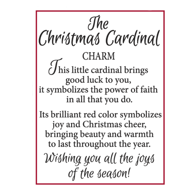 Christmas Cardinal Charm