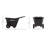 Gorilla Carts 4.5 Cu Ft Poly Yard Cart