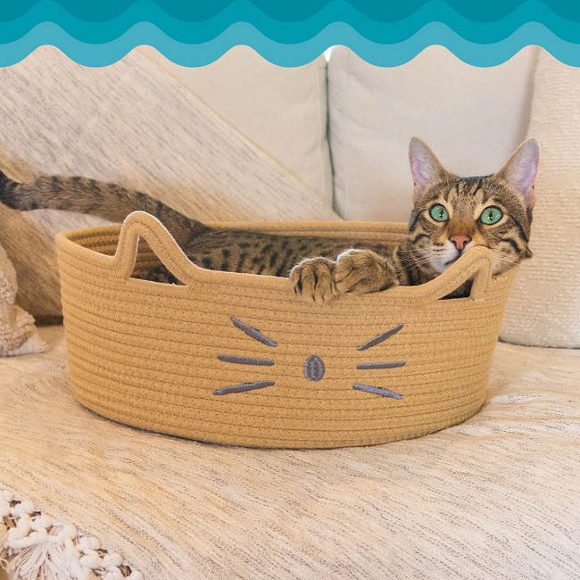 Catstages Bed & Basket Retreat Tan