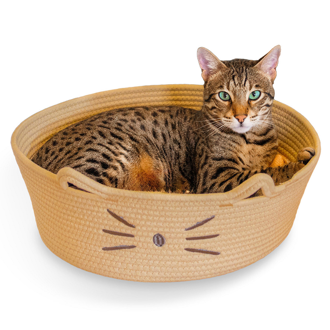 Catstages Bed & Basket Retreat Tan